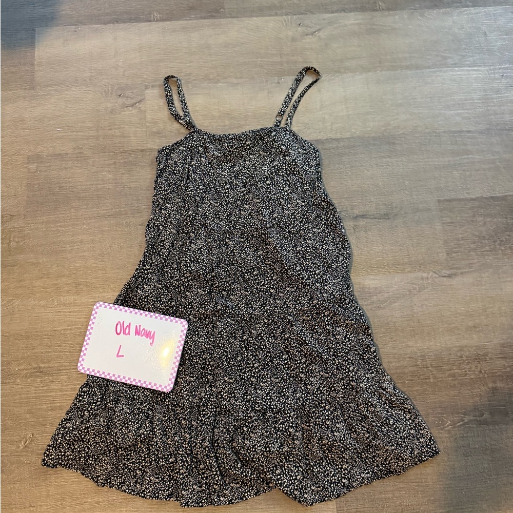 Old Navy Black and White Patterned Dress